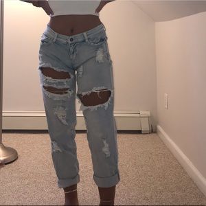 Blue Boyfriend jeans